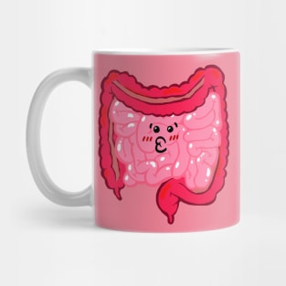 Kissy Faced Cute Intestines Mug